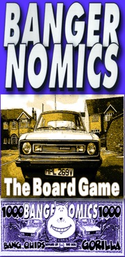 Buying and running old cars here is a board game in a book fun for all the familiy